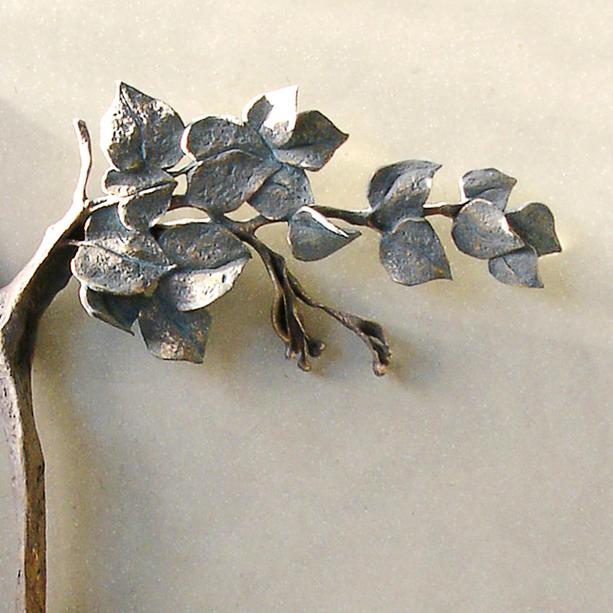 Schner Grabstein Einzelgrab mit Bronze Baum - Bronzino