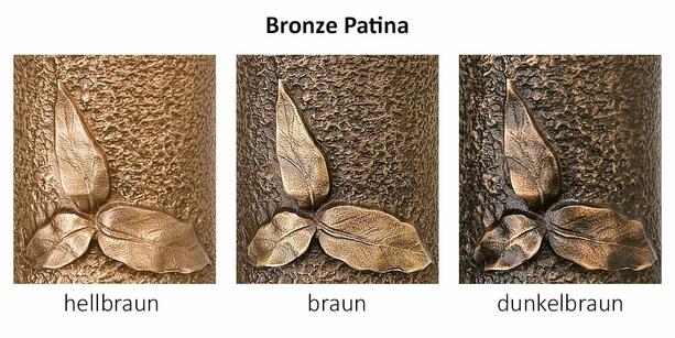 Schne Bronze Grabvase mit Vogel - Persephone
