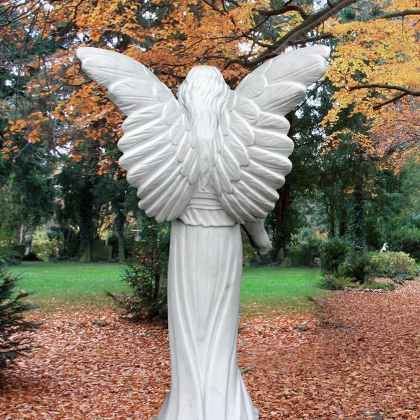Grab Engel Figur fr Einzelgrab Marmor - Florentina