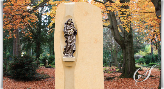 Bronze Madonna Fur Grabstein