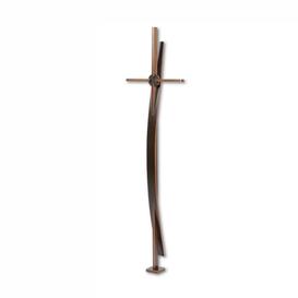 Messing Kreuz mit Zierbogen und Zierscheibe - Crux Fiodora I