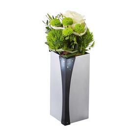 Einzigartige Grabvase mit Strass - eckig - Taro /...