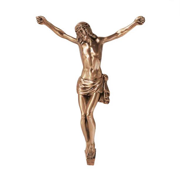 Wand Jesus Figur aus Bronze - Jesus Moremo / 17x12cm (HxB)