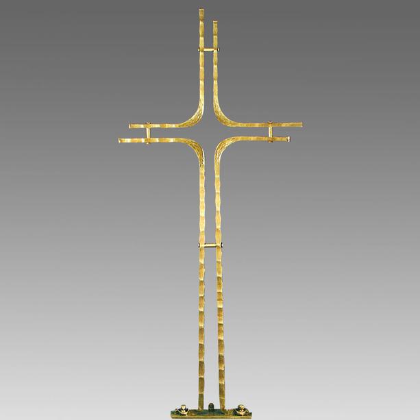 Stilvolles Grabkreuz aus Schmiedebronze - Vinicio