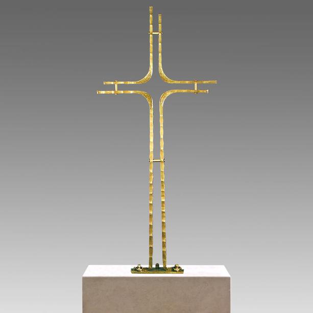 Stilvolles Grabkreuz aus Schmiedebronze - Vinicio