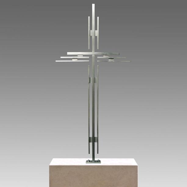 Einzigartiges Grabkreuz aus Edelstahl - Aderito