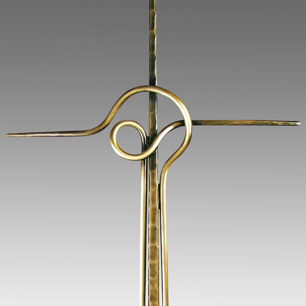 Modernes Grabkreuz aus Metall - filigran - Decimo