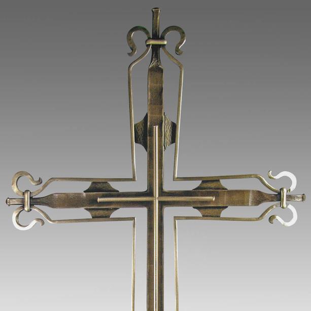 Handwerkliches Grabkreuz aus Schmiedeeisen oder Bronze - Gorano