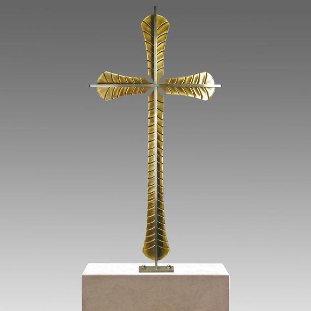 Besonderes Grabkreuz aus Bronze & Schmiedeeisen - Olinto