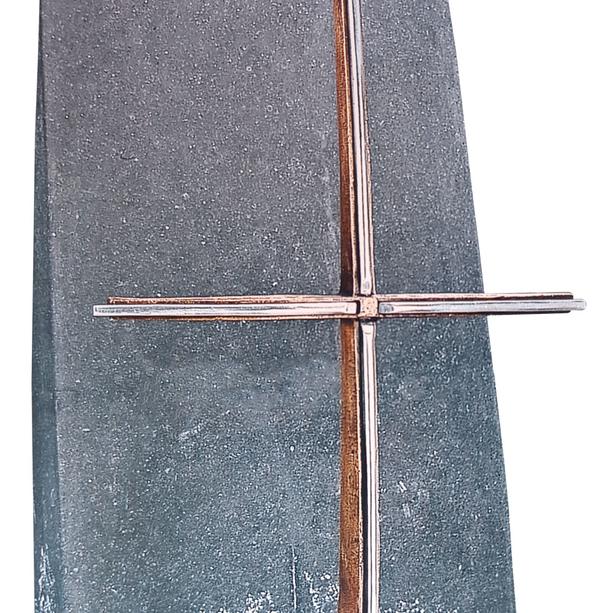Grabmal Urnengrab mit Bronze Grabkreuz - Ophir