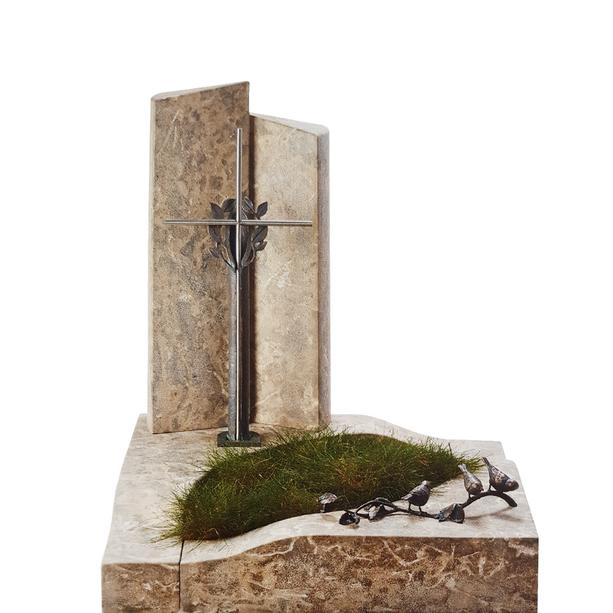 Urnengrabanlage mit Grabstein & Einfassung - Etival