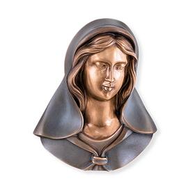 Wandrelief Madonna Büste aus Bronze - Madonna Hosea