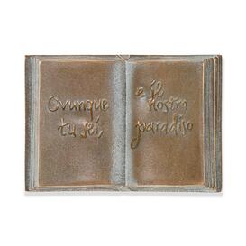 Grabschmuck Lesebuch aus Bronze - italienisch - Buch Italiae