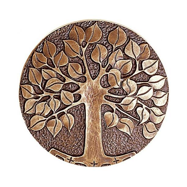 Rundes Baumrelief aus Bronze oder Aluminium - Relief Baum