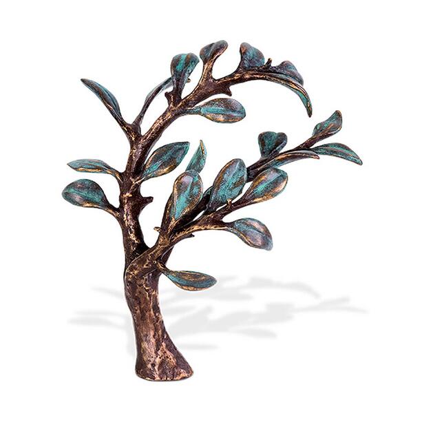 Kleiner Lebensbaum aus Bronze im Wind - Baum Hain