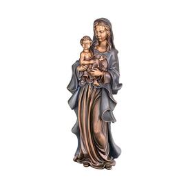 Bronzeskulptur Madonna mit Kind - patiniert - Madonna Karina