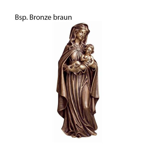 Marienfigur betend aus Bronze/Aluminium - Madonna Ida