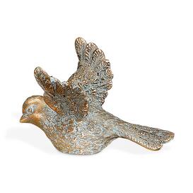 Kleine Vogelskulptur aus Bronzeguss - Vogel Milo links