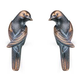 Vogelfiguren f�r Grabsteine als Kantendekoration - V�gel Vigo / Bronze braun