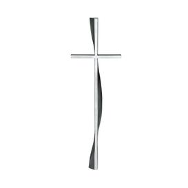 Modernes Aluminiumkreuz für Grabsteine - stehend - Kreuz...