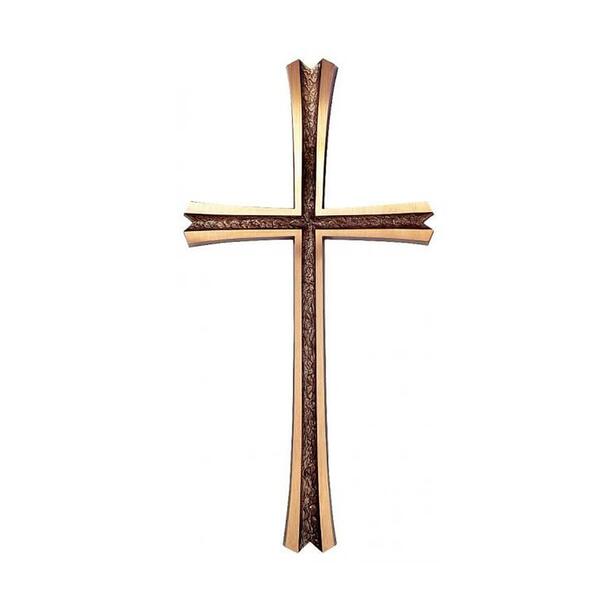 Stilvolles Metallkreuz in hell/dunkel-Optik - Kreuz Marija
