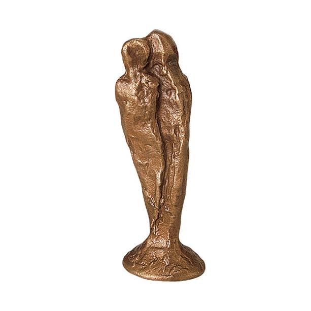 Kleine Bronzefigur als Erinnerung vom Künstler - Erinnerungselement / Bronze braun