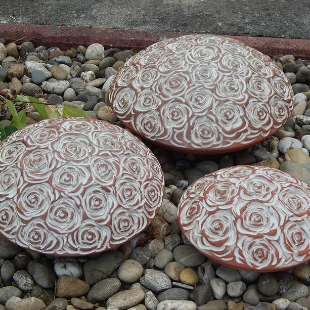 Terrakottafarbene Urne für Haustiere mit Rosenoptik - Hamar