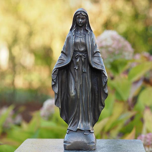 Stehende Madonna - Kleine Grabfigur aus Bronze - Gerana