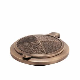 Vasenring mit detaillierter Fr�sung aus Bronze oder Aluminium - Maksiu / Bronze