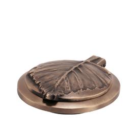 Vasenring mit einzigartigem Blatt-Ornament aus Bronze oder Aluminium - Amelia / Bronze