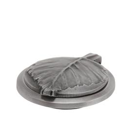 Vasenring mit einzigartigem Blatt-Ornament aus Bronze oder Aluminium - Amelia / Aluminium