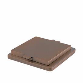 Eckiger Vasenring in edler Bronze oder Aluminium - Emilia / Bronze