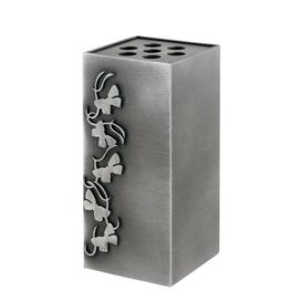 Verspielte Vase mit Schmetterlingen aus Bronze oder Aluminium - Joanna / 18cm / Aluminium