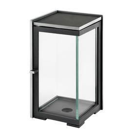 Grablicht im modernen Design aus Metall - eckig - Kaja / Aluminium / 20cm