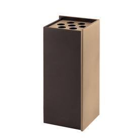 Zeitlose Friedhofsvase - edel gestaltet aus Metall - Kasia / Bronze