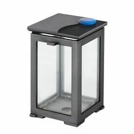 Modernes Friedhofslicht  aus Metall mit farblichem Akzent - Miko / 16cm / Aluminium