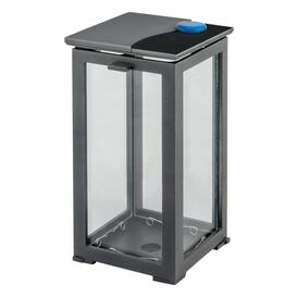 Modernes Friedhofslicht  aus Metall mit farblichem Akzent - Miko / 22cm / Aluminium