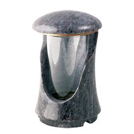 Runde Grableuchte im modernen Design aus Naturstein - Lena / ohne Schmetterling