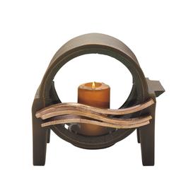 Ausgefallene Grableuchte aus Bronze - Luana / leicht gr�n