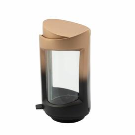 Kunstreiche Laterne als Grabschmuck aus Metall mit  Farbverlauf - Karola / 20cm / Bronze