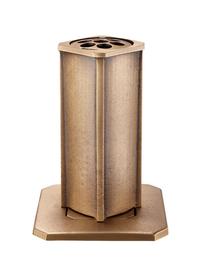 Versenkbare Bronze Grab Vase - Benita / braun