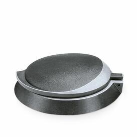 Runder Metall Vasenring mit Deckel und Blumenverteiler - Adriana / Aluminium