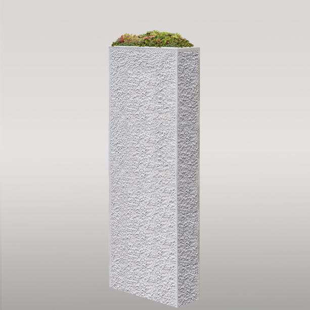 Modernes Urnengrabmal mit oberseitiger Bepflanzung - Cliento Viola