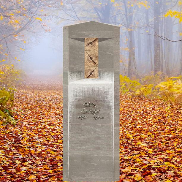 Urnengrabmal aus Kalkstein mit Eichenholz - Porta Nova