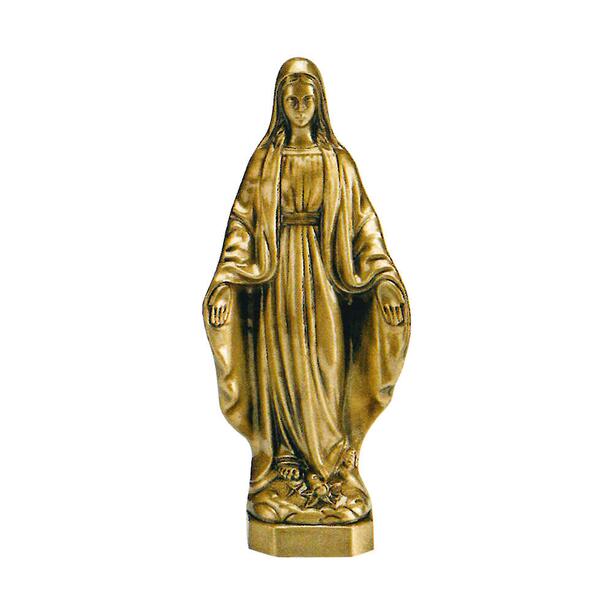 Bronze Grabskulptur - Madonna mit ausgebreiteten Armen - Maria Fama