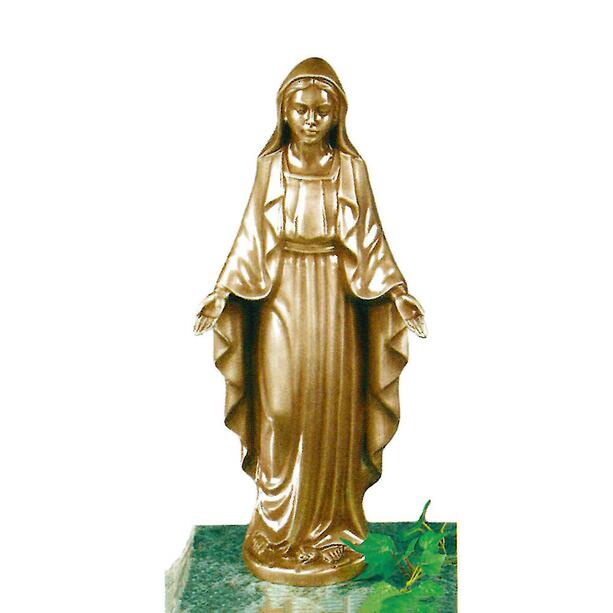 Schöne Maria Grabfigur aus wetterfester Bronze - Maria Kiena