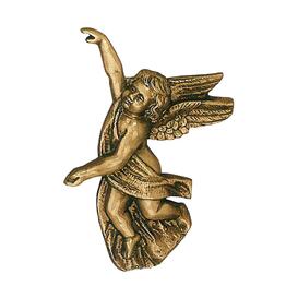 Fliegender Kinder Bronzeengel als Wandschmuck - Engel Pimo