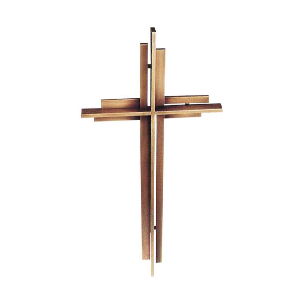Stilvolles Kreuz aus Metall - plastisches Relief - Schmiedekunst - Magdalena