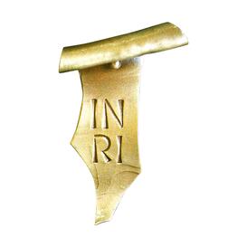Kleine Schriftrolle aus Metall mit INRI-Aufschrift - Gereon