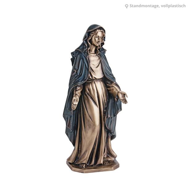 Grabfigur Madonna aus Bronze - Maria die Segnende / 30cm (Hhe)